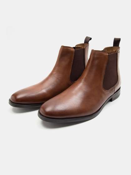 THOMAS CRICK Men Leather Chelsea Boots