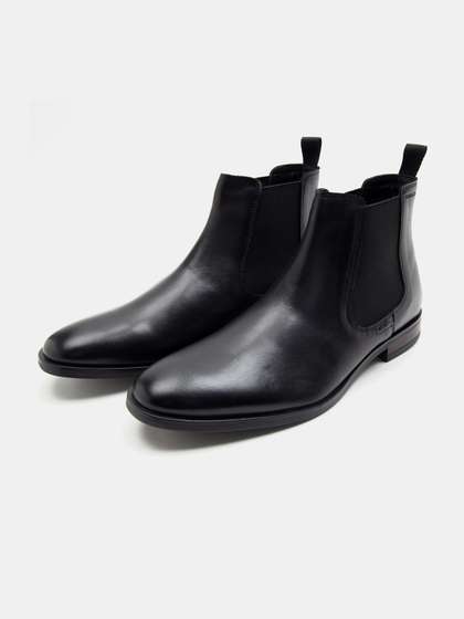 THOMAS CRICK Men Leather Chelsea Boots
