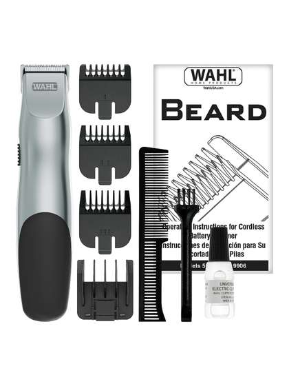 WAHL Beard Rechargeable
                    Battery Trimmer With 10 Trimming Lengths - Silver