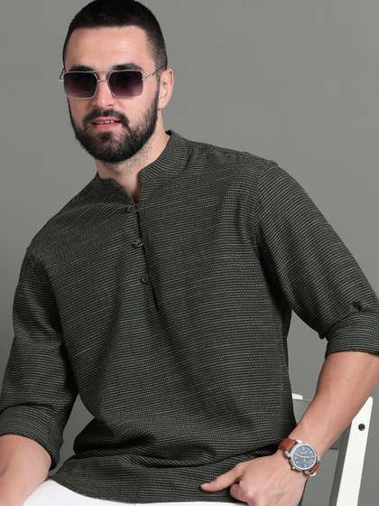 HERE&NOW Geometric Cotton Kurta