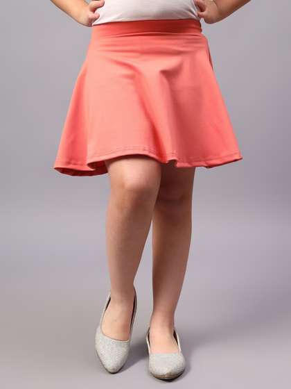 BAESD Girls Flared Skirt
                    With Attached Shorts
