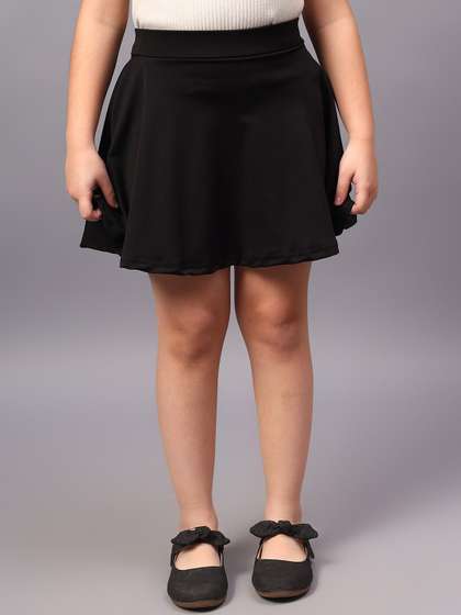 BAESD Girls Flared Skirt
                    With Attached Shorts