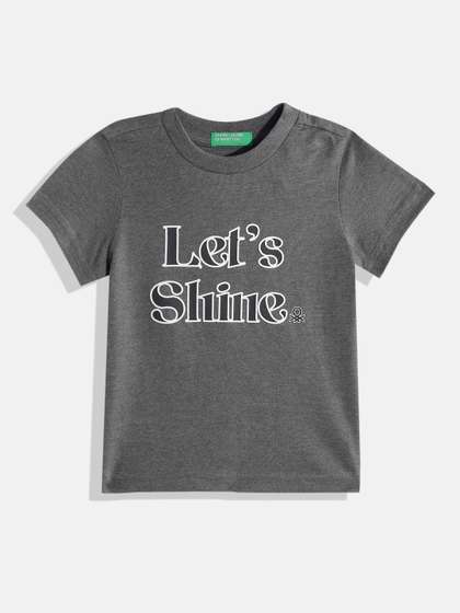 United Colors of Benetton Boys Typography Printed T-shirt