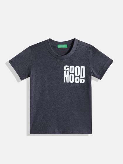 United Colors of Benetton Boys Typography Printed T-shirt