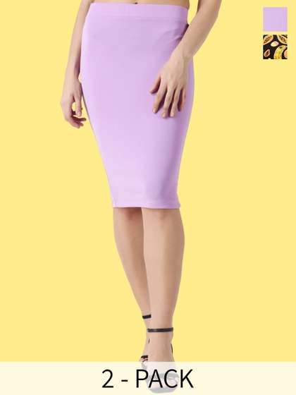 Popwings Pack Of 2 Pencil Mini Skirts