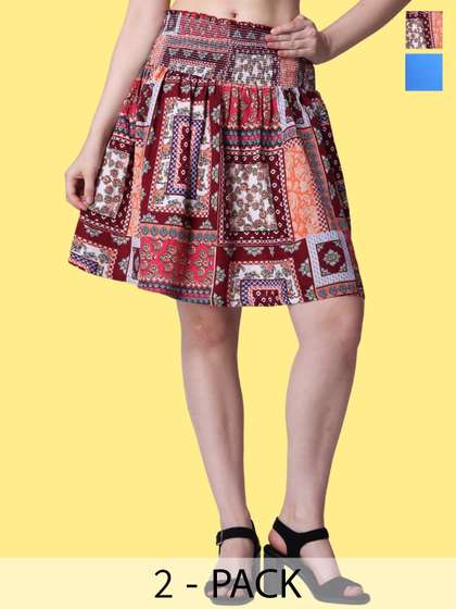 Popwings Pack of 2 Knitted Skirts