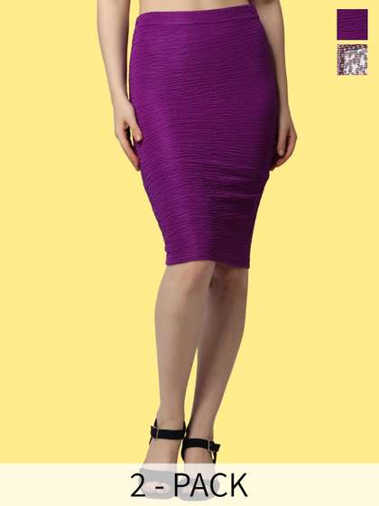 Popwings Pack of 2 Pencil Skirts
