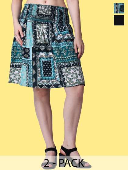 Popwings Pack of 2 Knitted Skirts