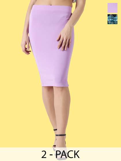 Popwings Pack Of 2 Printed Skirts