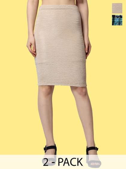 Popwings Pack of 2 Knitted Skirts