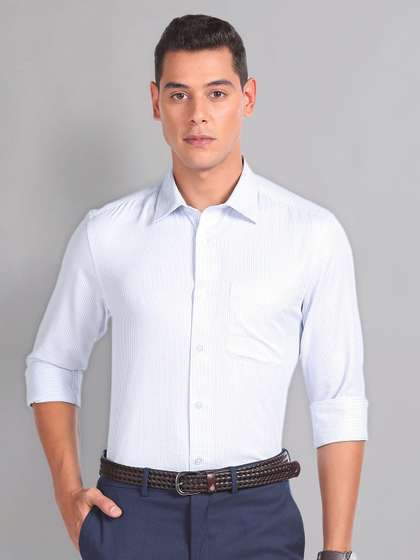 AD By Arvind Micro
                      Check Twill Formal Shirt