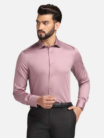 Blackberrys Slim Fit Spread Collar Cotton Formal Shirt