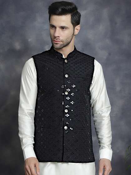 Jompers Embroidered Nehru Jacket