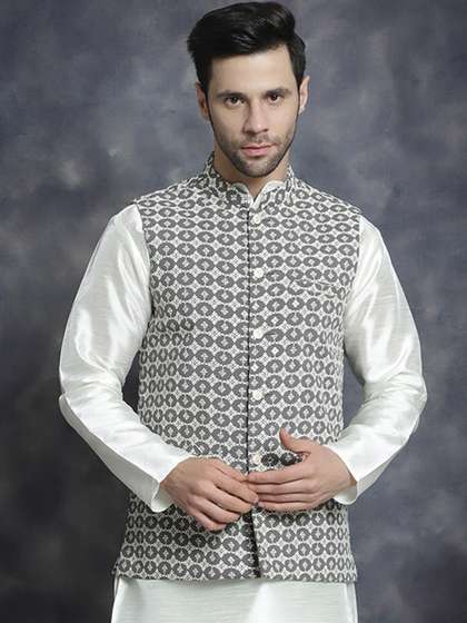 Jompers Embroidered Nehru Jacket