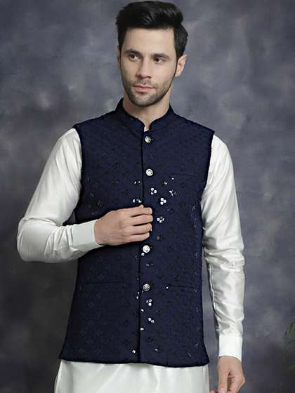 Jompers Embroidered Nehru Jacket
