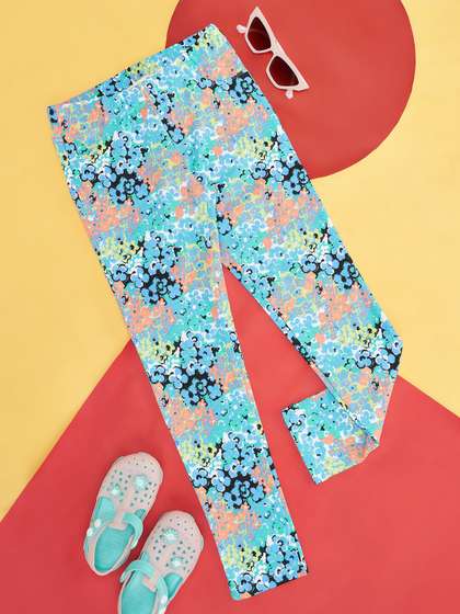 Pantaloons Junior Girls
                    Printed Ankle Length Leggings