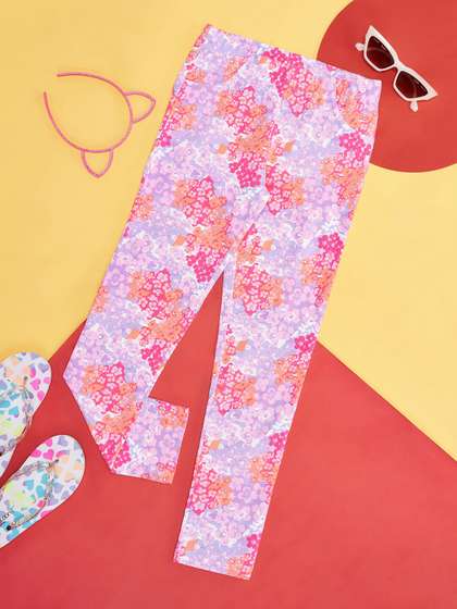 Pantaloons Junior Girls
                    Printed Ankle Length Leggings