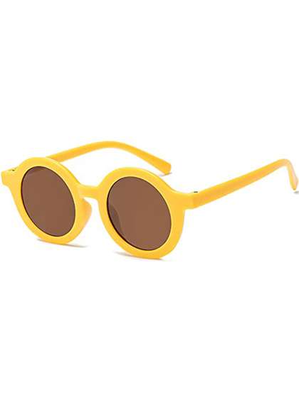 SYGA Kids Round
                      Sunglasses with UV Protected Lens
                      Goggles-Round-YellowFrame&Brown