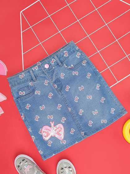 Pantaloons Junior Girls Straight Skirt
