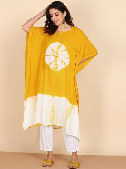 Maaesa Crepe Kaftan Kurta