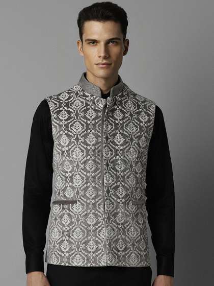 Louis Philippe Embroidered Nehru Jacket
