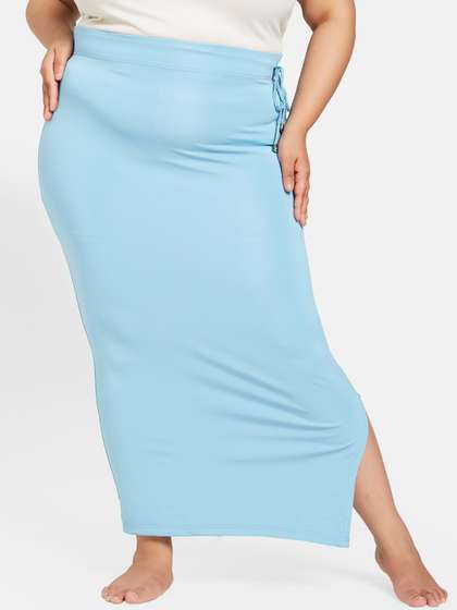 Curves By ZeroKaata
                        Women Plus Size Solid Saree Shapewear Petticoat