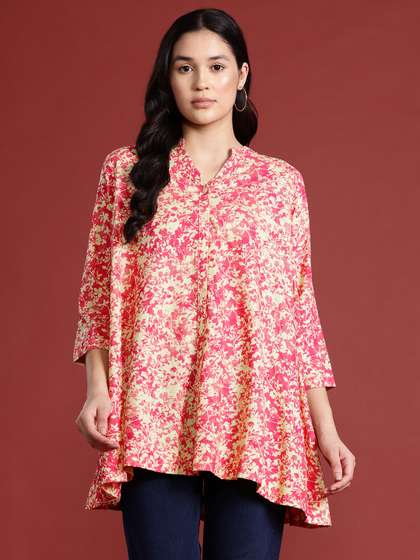 all about you Floral Woven Design Kurti