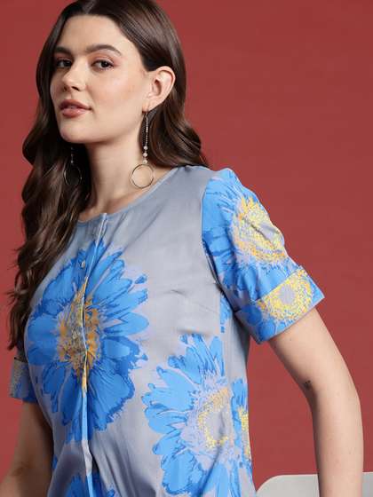 all about you X fwd Floral Printed Kurta