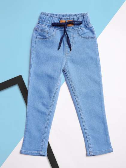 A-Okay Boys Acid Wash
                    Slim Fit High-Rise Stretchable Jeans