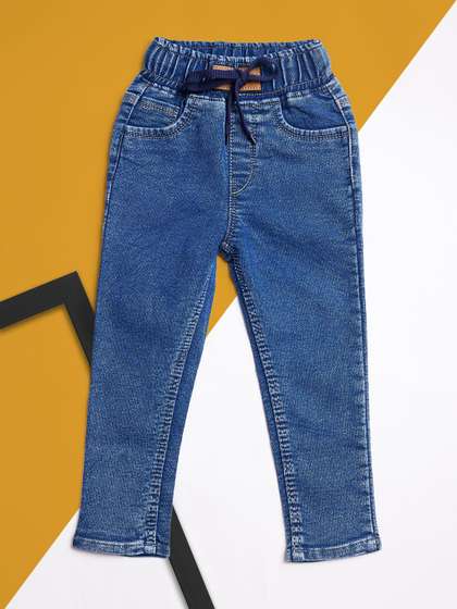 A-Okay Boys Slim Fit
                    High-Rise Acid Wash Stretchable Jeans