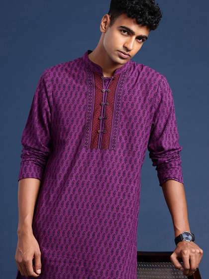 Taavi Pure Cotton Bagh Kurta