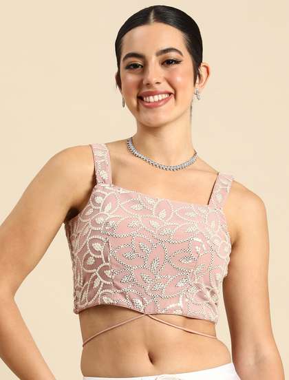 Ethnovog Embroidered Saree Blouse