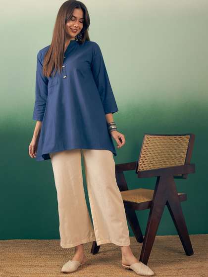InWeave Regular
                          Pure Cotton Kurti with Trousers