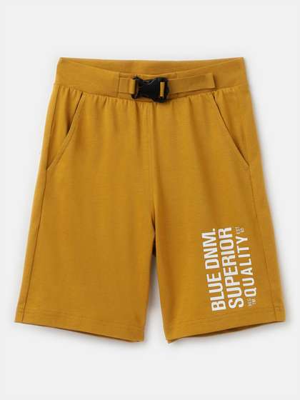 United Colors of
                    Benetton Boys Typography Printed Regular Fit Mid
                    Rise Cotton Shorts