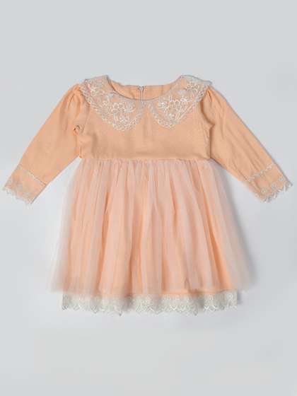 Bella Moda Girls Peter
                      Pan Collar A-Line Dress