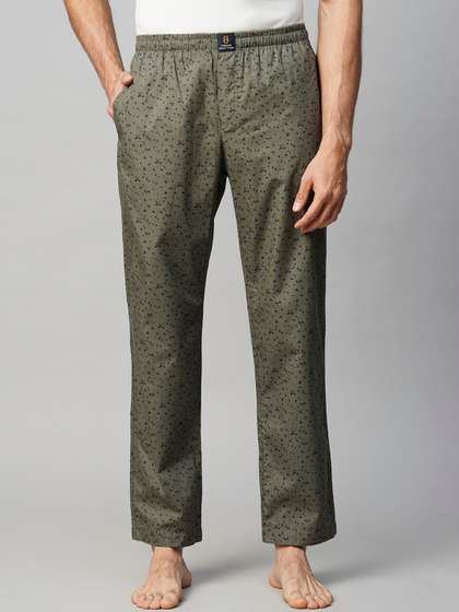 URBAN SCOTTISH Men
                        Geometric Printed Pure Cotton Lounge Pant