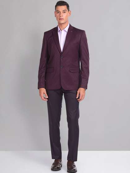 AD By Arvind
                        Tailored Fit Self Design Jacquard
                        Single-Breasted 2 Piece Formal Suit