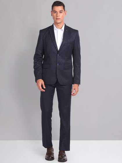 AD By Arvind
                        Tailored Fit Self Design Single-Breasted 2 Piece
                        Formal Suit