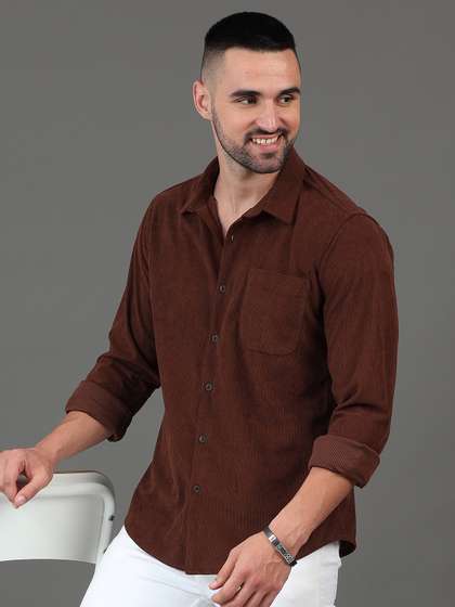 HERE&NOW Slim
                        Fit Long Sleeves Spread Collar Casual Shirt