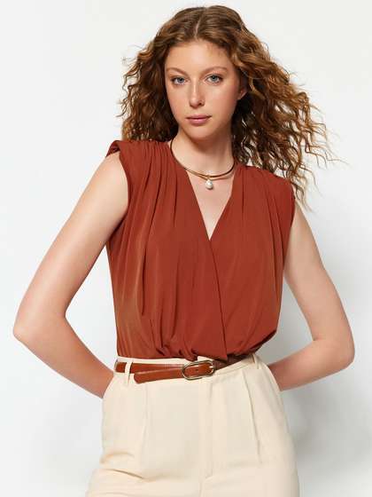 Trendyol Women
                        V-Neck Bodysuit