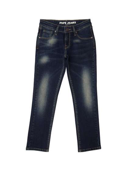 Pepe Jeans Boys Slim Fit
                    Mildly Distressed Light Fade Stretchable Jeans