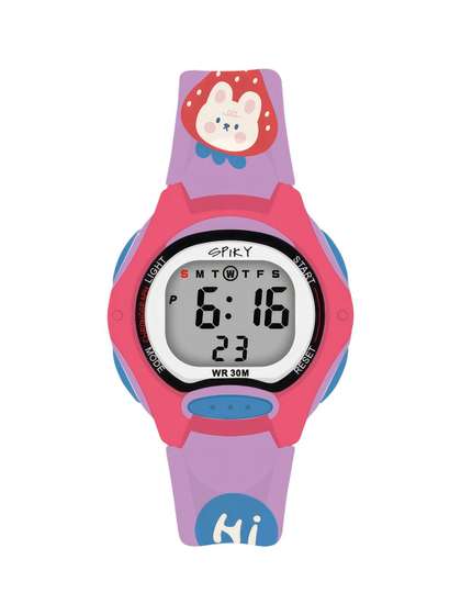 Spiky Kids Dial &
                    Straps Digital Automatic Watch SPKEVA18_C4_PUR