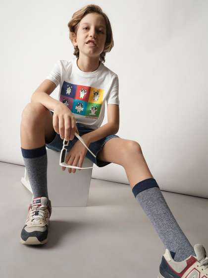 Jack & Jones Junior Boys Graphic Printed Pure Cotton T-shirt