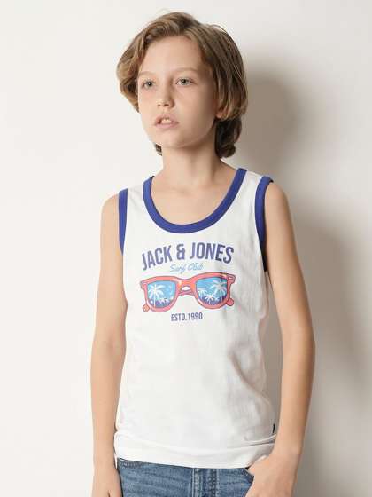 Jack & Jones Junior Boys Graphic Printed Pure Cotton T-shirt