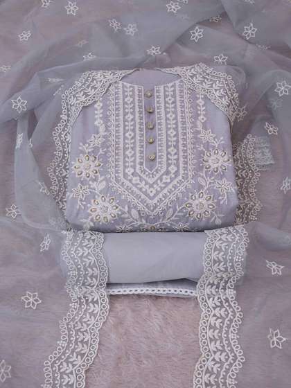 TAVAS Ethnic Motifs
                        Embroidered Unstitched Dress Material