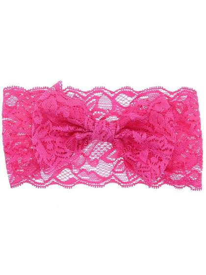BAESD Infant Girls Bow
                    Detail Lace Elastic Hairband