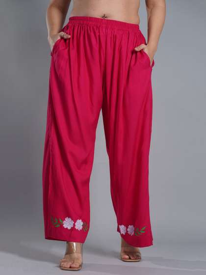 LetsDressUp Printed Straight Palazzos