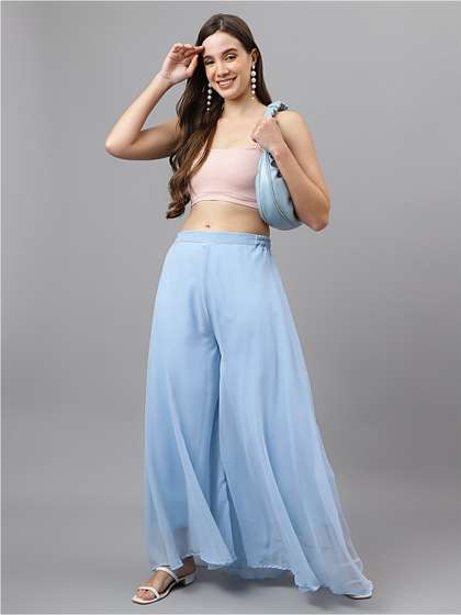 RATAN Flared Georgette Palazzos