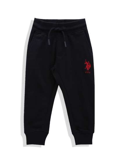 U.S. Polo Assn. Kids
                    Boys Solid Regular Fit Mid-Rise Knitted Pure Cotton
                    Joggers
