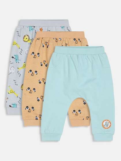 MINI KLUB Infant Boys
                    Pack of 3 Printed Pure Cotton Joggers